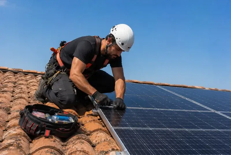 Maintenance et monitoring de panneaux solaires à Saint-Laurent-de-la-Cabrerisse